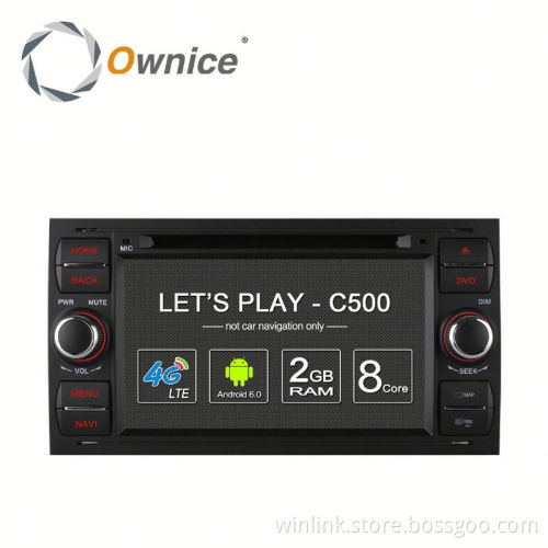 Android 6.0 4 core Ownice C500 GPS radio player for Ford Old Focus Mondeo with wifi GPS NAVI support DAB TMPS 4G LTE